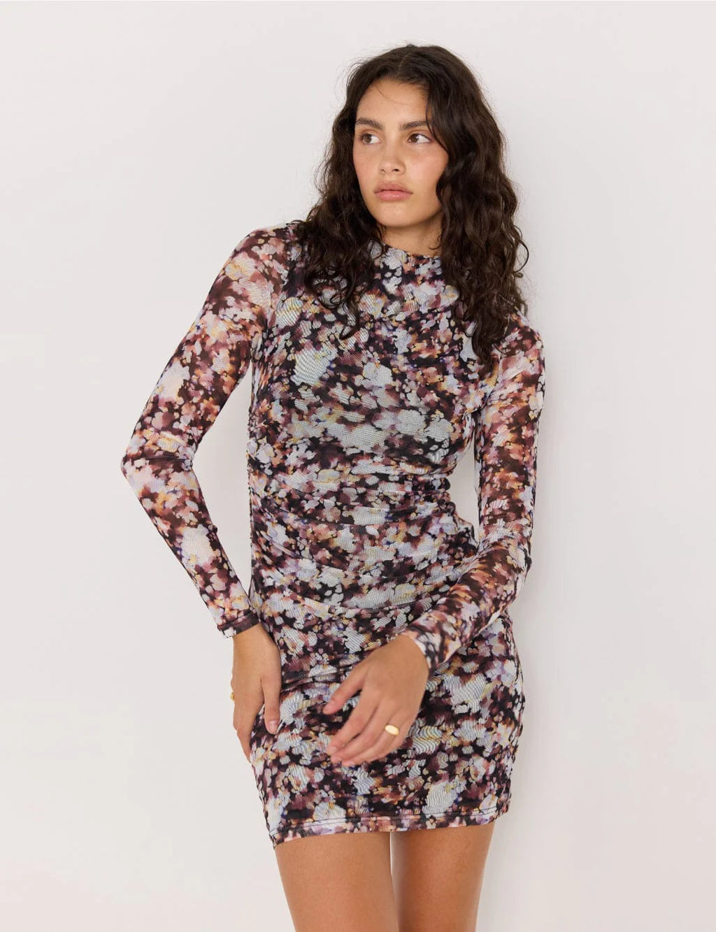 audrey mini dress Stretchy Black Mini Dress with Flattering Fit