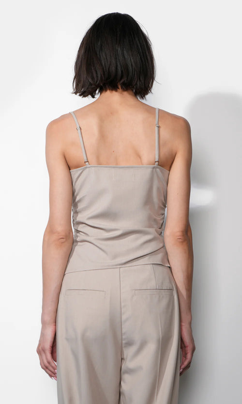 Acacia Foldover Asymetric Top