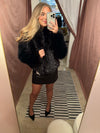 Metallic Fur Jacket