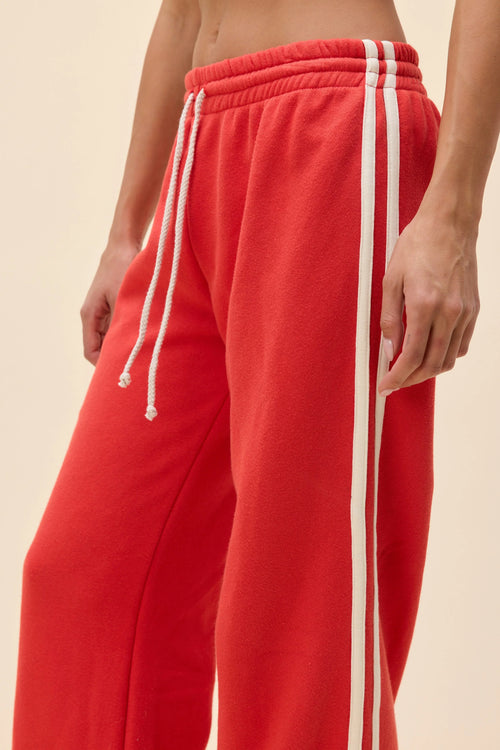 Solid Track Pant- Vintage Red