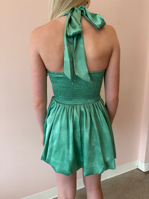 Piper Skort Dress- Green Palm